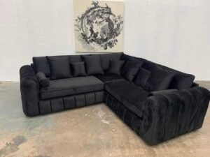 Lily Corner Sofa Black
