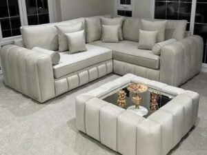 Lily Alaska L shape Sofa With Coffee Table