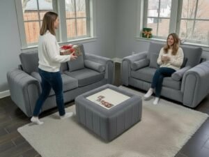 Lily 3+2 Sofa Set With Coffee Table